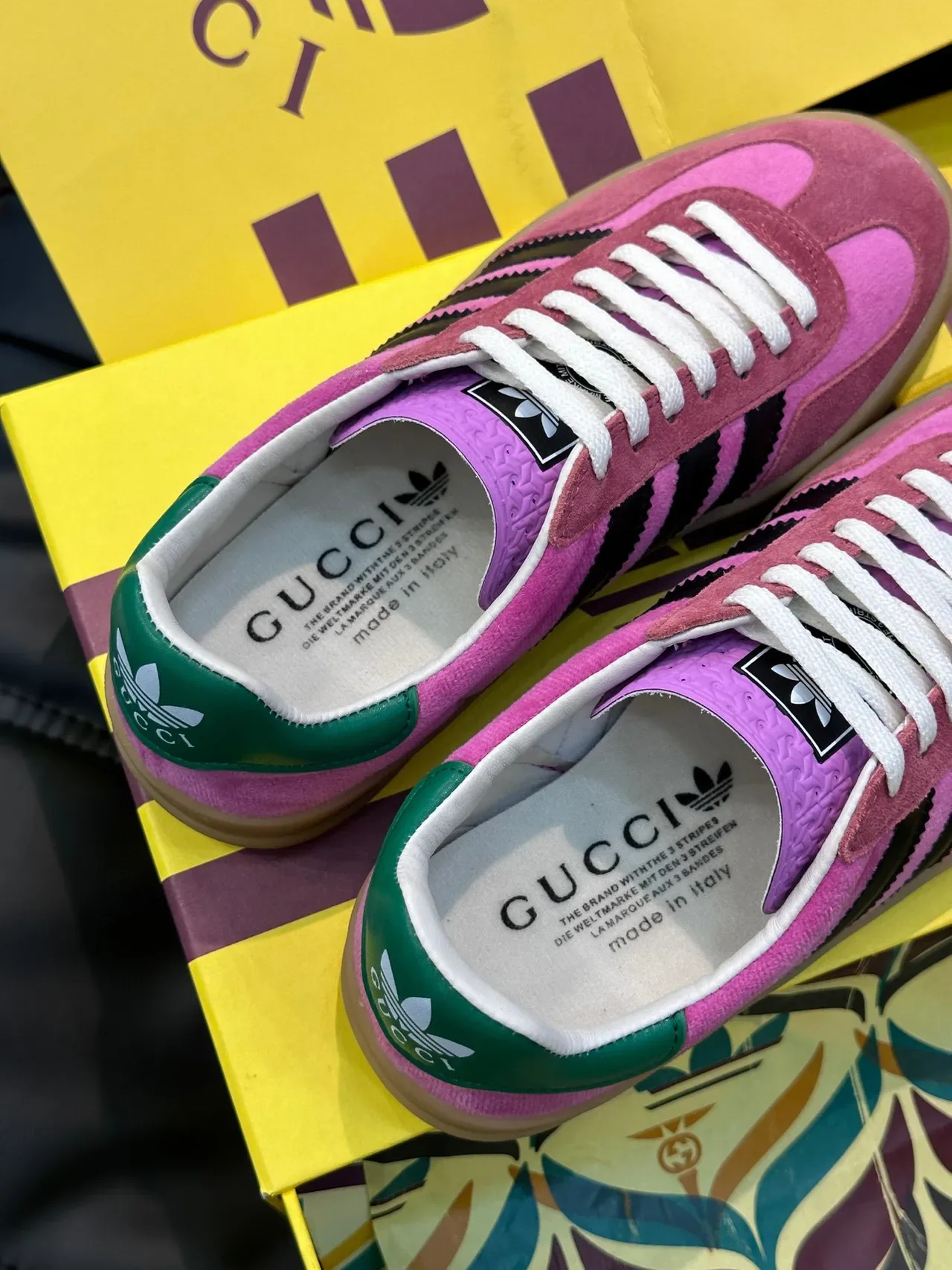 Adidas Samba OG Pink Black Green Lifestyle Sneakers 6