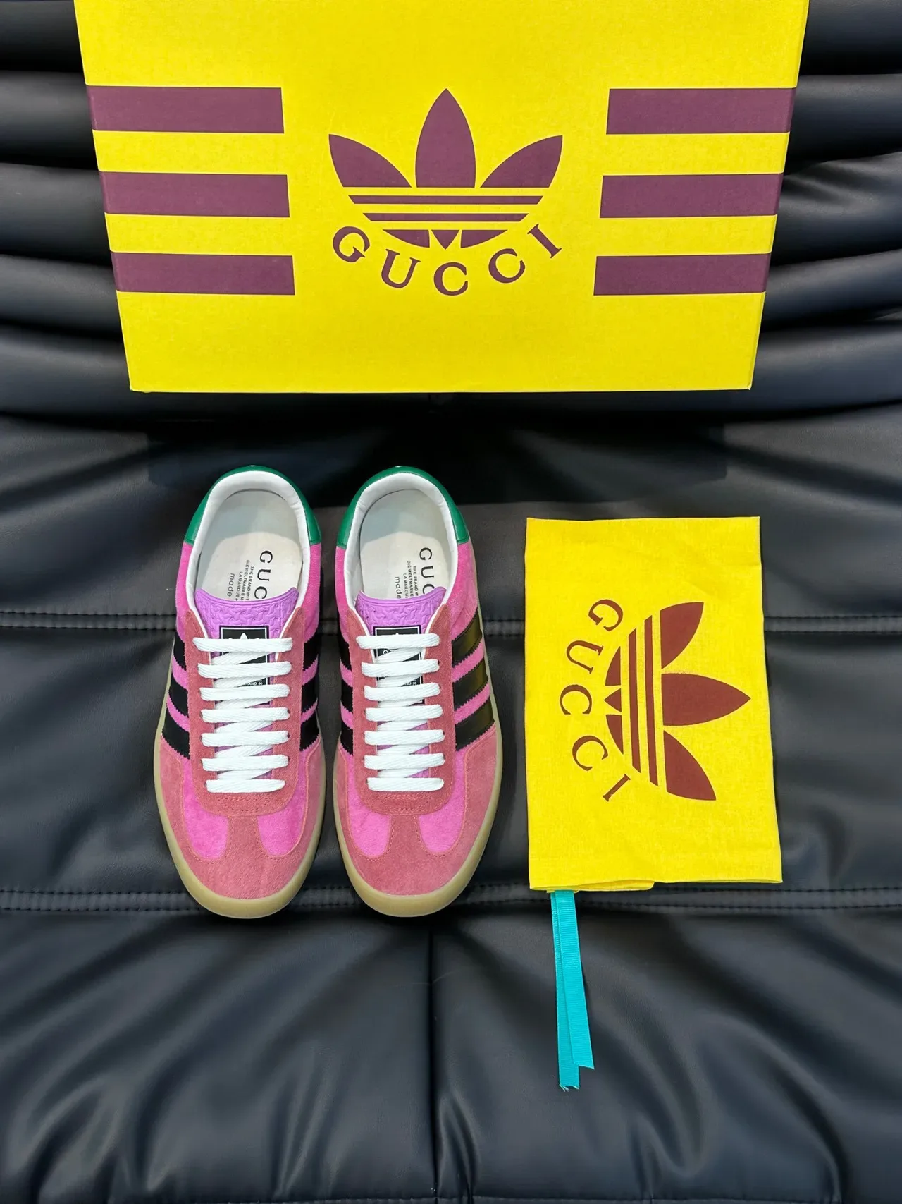 Adidas Samba OG Pink Black Green Lifestyle Sneakers 8