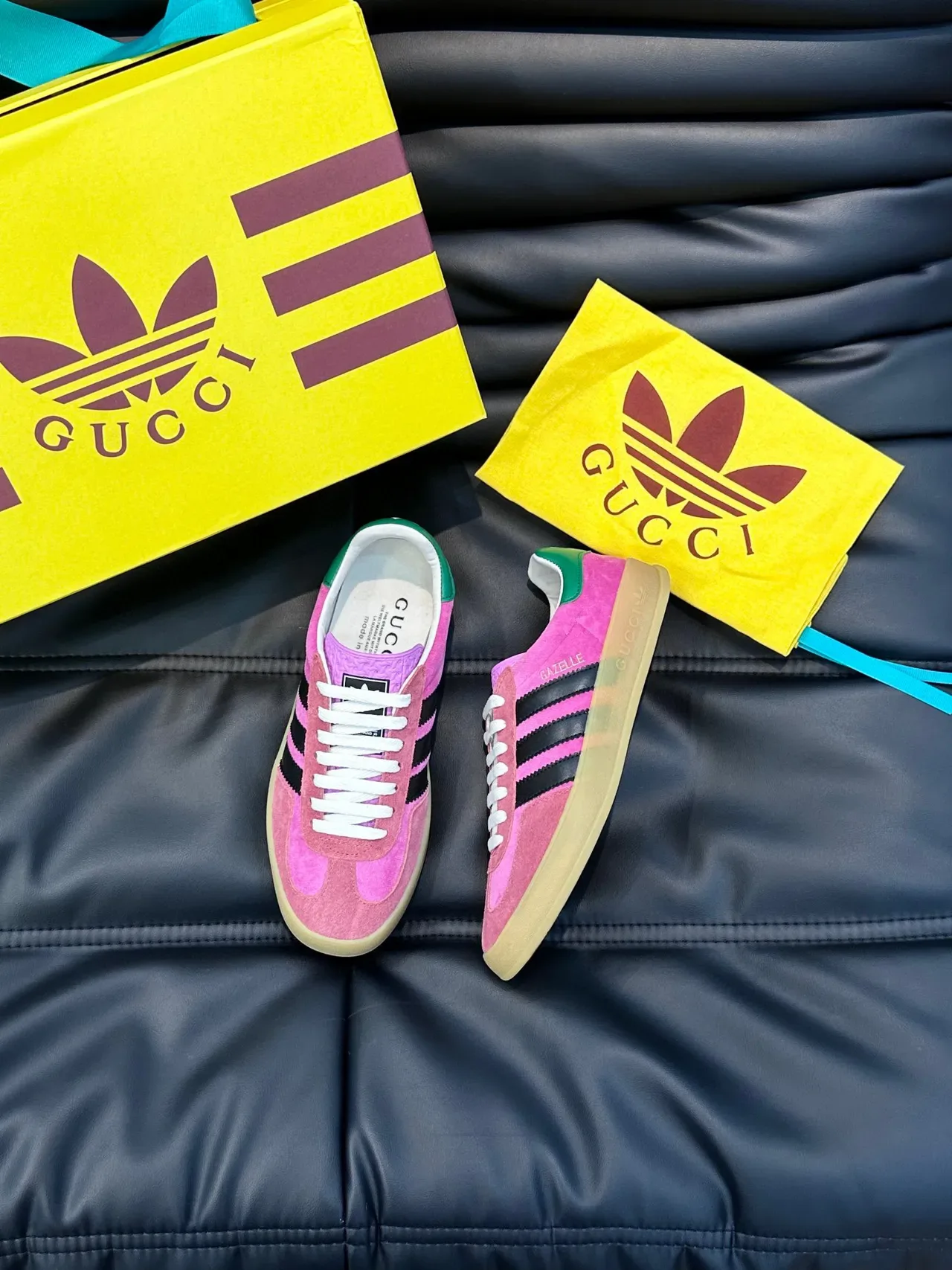 Adidas Samba OG Pink Black Green Lifestyle Sneakers 9
