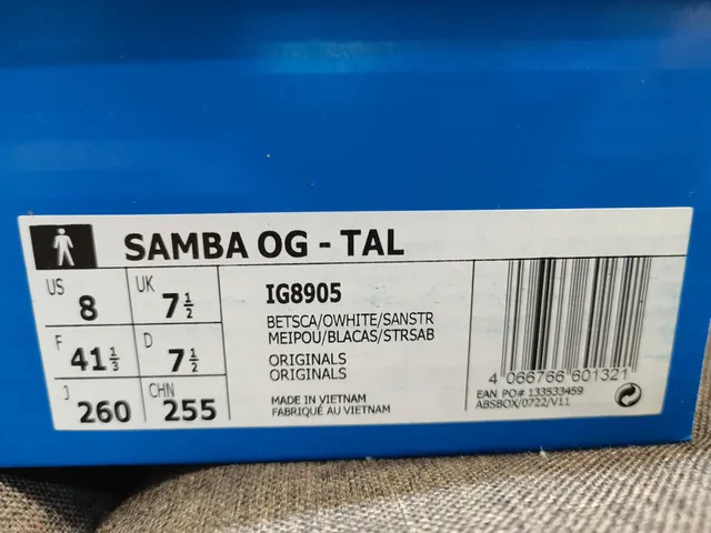 Adidas Samba OG Red and Cream Lifestyle Sneakers 2