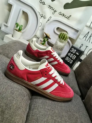Adidas Samba OG Red and Cream Lifestyle Sneakers 9