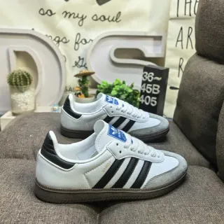 Adidas Samba OG White Black Gray Lifestyle Sneakers