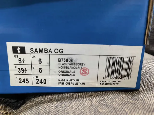Adidas Samba OG White Black Gray Lifestyle Sneakers 2