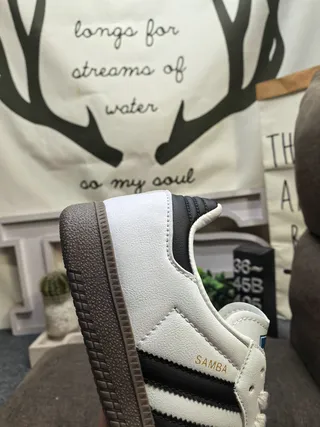 Adidas Samba OG White Black Gray Lifestyle Sneakers 3