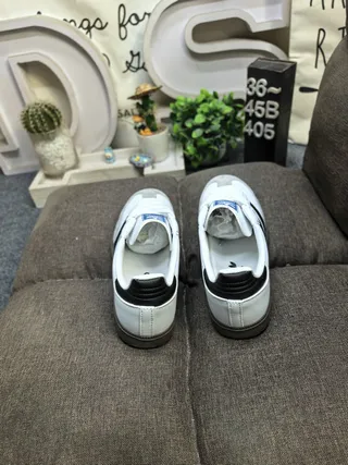 Adidas Samba OG White Black Gray Lifestyle Sneakers 8