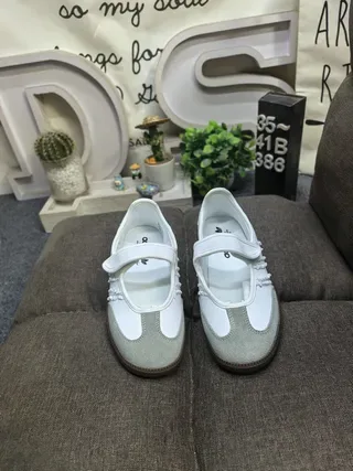 Adidas Samba OG White Gray Laceless Lifestyle Sneakers 10