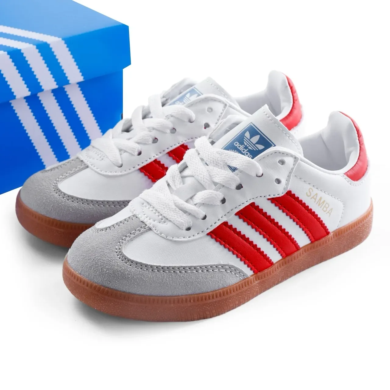 Adidas Samba OG White Red Gum Lifestyle Sneakers 21