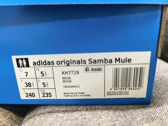 Adidas Samba Perforated Cream Mule Lifestyle Sneakers 2