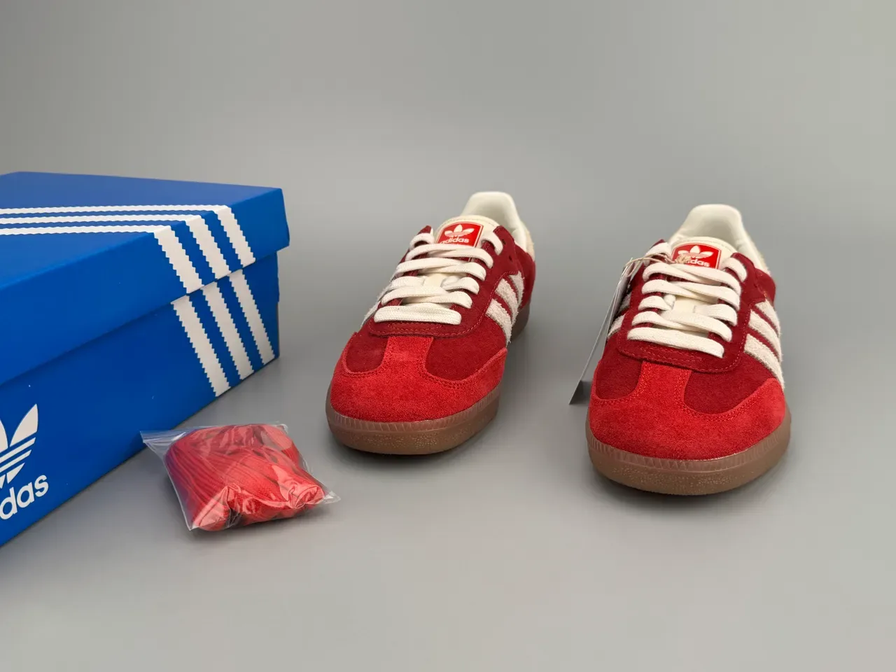 Adidas Samba Red Suede Lifestyle Sneakers 2