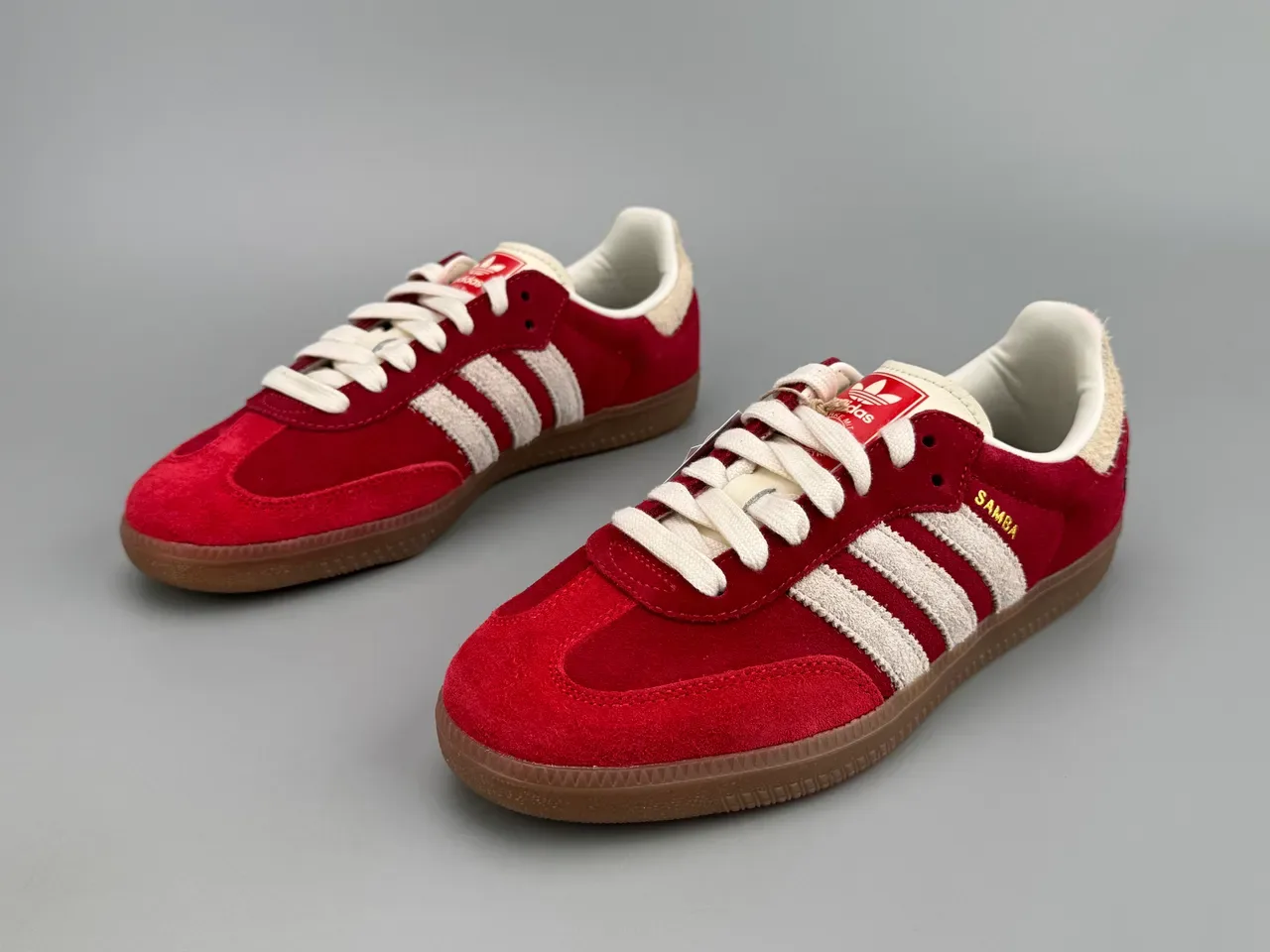 Adidas Samba Red Suede Lifestyle Sneakers 9