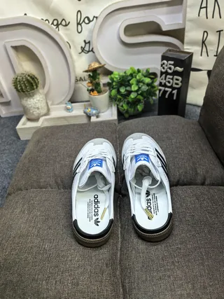 Adidas Samba White and Black Backless Mule Casual Shoes 8