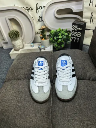 Adidas Samba White and Black Backless Mule Casual Shoes 10
