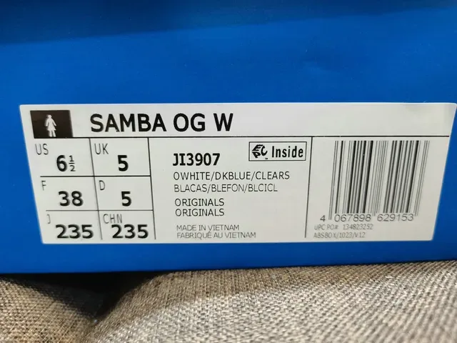 Adidas Samba White and Navy Lifestyle Sneakers 2