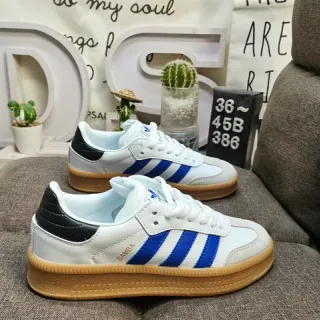 Adidas Samba White Blue Black Gum Lifestyle Sneakers