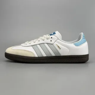 Adidas Samba सफेद भूरा बेज नीला लाइफस्टाइल स्नीकर