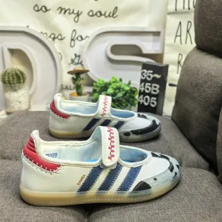 Adidas Samba White Navy Red Cow-Print Lifestyle Sneakers