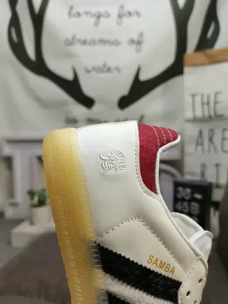 Adidas Samba White Red Black Gum Lifestyle Sneakers 3