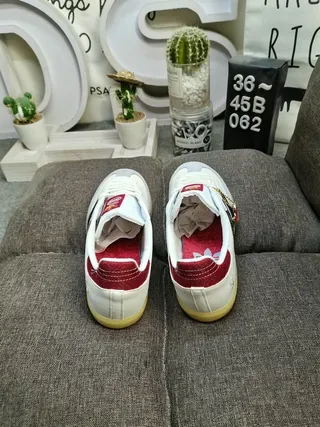 Adidas Samba White Red Black Gum Lifestyle Sneakers 8
