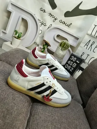 Adidas Samba White Red Black Gum Lifestyle Sneakers 9