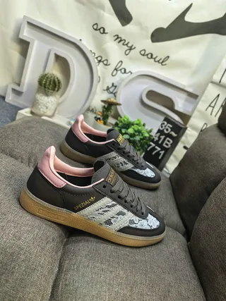 Adidas Spezial Black Pink Lace Overlay Lifestyle Sneakers 9