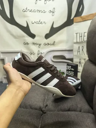 Adidas Spezial Brown Suede Three-Stripe Lifestyle Sneakers 5