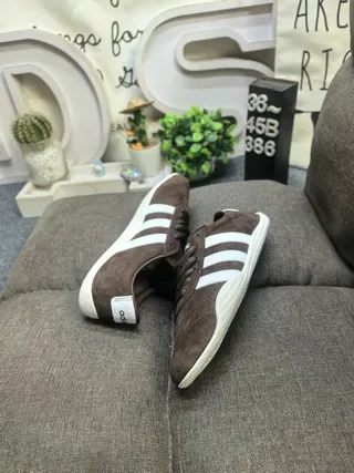 Adidas Spezial Brown Suede Three-Stripe Lifestyle Sneakers 6