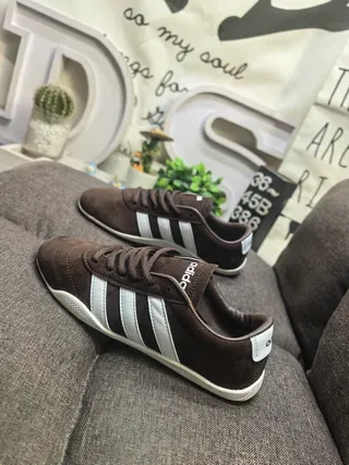Adidas Spezial Brown Suede Three-Stripe Lifestyle Sneakers 7