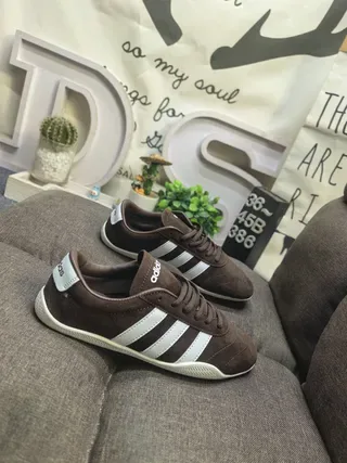 Adidas Spezial Brown Suede Three-Stripe Lifestyle Sneakers 9