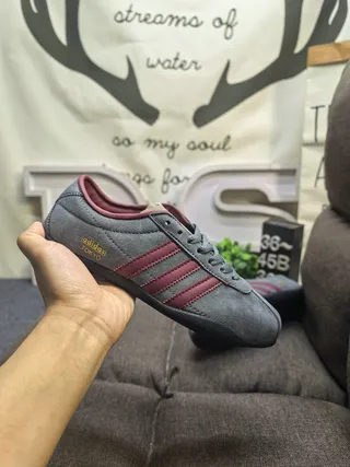 Adidas Spezial Gray and Maroon Lifestyle Sneakers 5