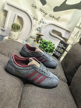 Adidas Spezial Gray and Maroon Lifestyle Sneakers 9