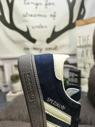 Adidas Spezial Navy Blue and Off-White Suede Lifestyle Sneakers 3