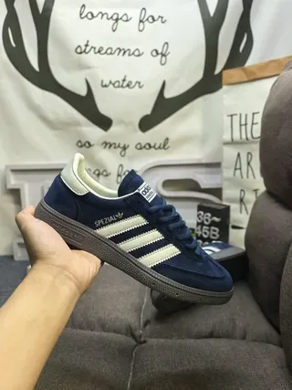 Adidas Spezial Navy Blue and Off-White Suede Lifestyle Sneakers 5