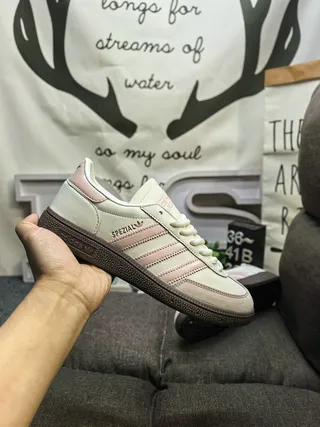 Adidas Spezial Off-White and Pink Lifestyle Sneakers 5