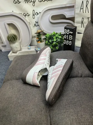 Adidas Spezial Off-White and Pink Lifestyle Sneakers 6