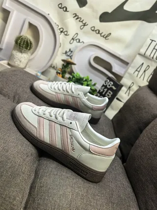 Adidas Spezial Off-White and Pink Lifestyle Sneakers 7
