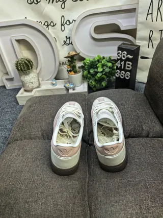 Adidas Spezial Off-White and Pink Lifestyle Sneakers 8