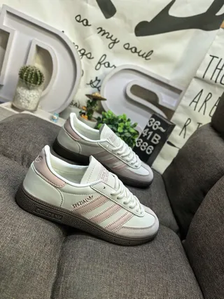 Adidas Spezial Off-White and Pink Lifestyle Sneakers 9