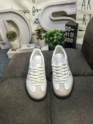 Adidas Spezial Off-White and Pink Lifestyle Sneakers 10