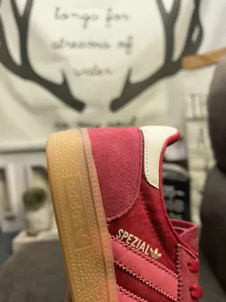 Adidas Spezial Red Suede Lifestyle Sneakers 3