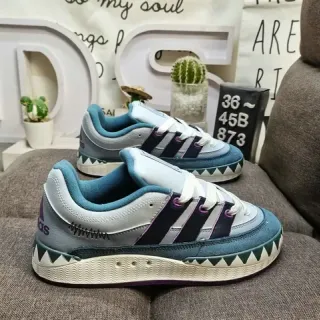 Adidas Spezial Teal and Gray Lifestyle Sneakers