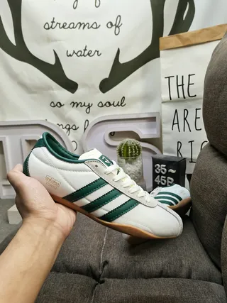 Adidas Spezial White and Forest Green Lifestyle Sneakers 5