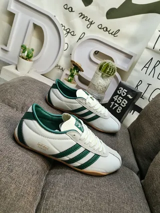 Adidas Spezial White and Forest Green Lifestyle Sneakers 9