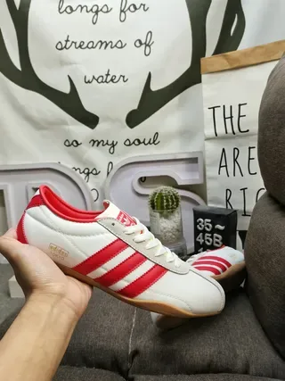 Adidas Spezial White and Red Lifestyle Sneakers 5