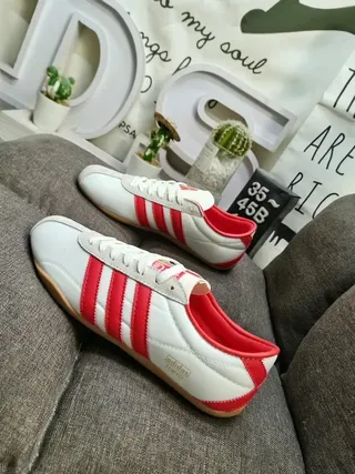 Adidas Spezial White and Red Lifestyle Sneakers 7