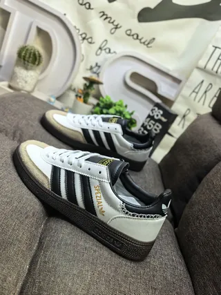 Adidas Spezial White Black Beige Lifestyle Sneakers 7