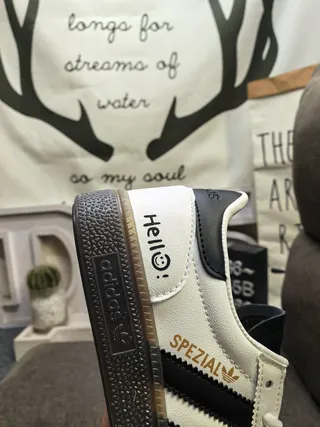 Adidas Spezial White Black Gold Lifestyle Sneakers 3