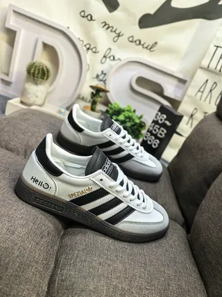 Adidas Spezial White Black Gold Lifestyle Sneakers 9