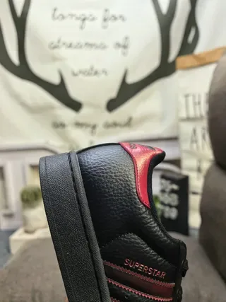 Adidas Superstar Black and Pink Lifestyle Sneakers 3