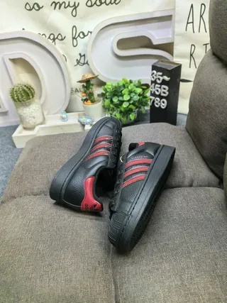 Adidas Superstar Black and Pink Lifestyle Sneakers 6