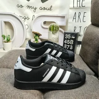 Adidas Superstar Black and White Lifestyle Sneakers